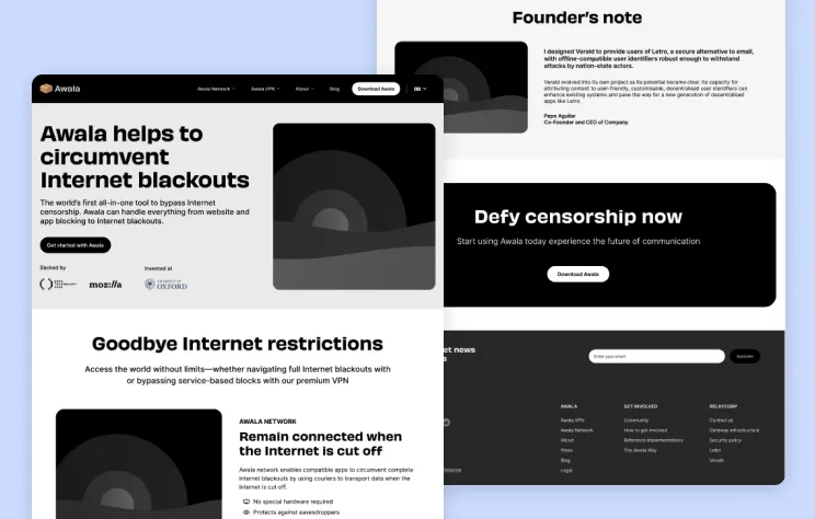 Awala Wireframe