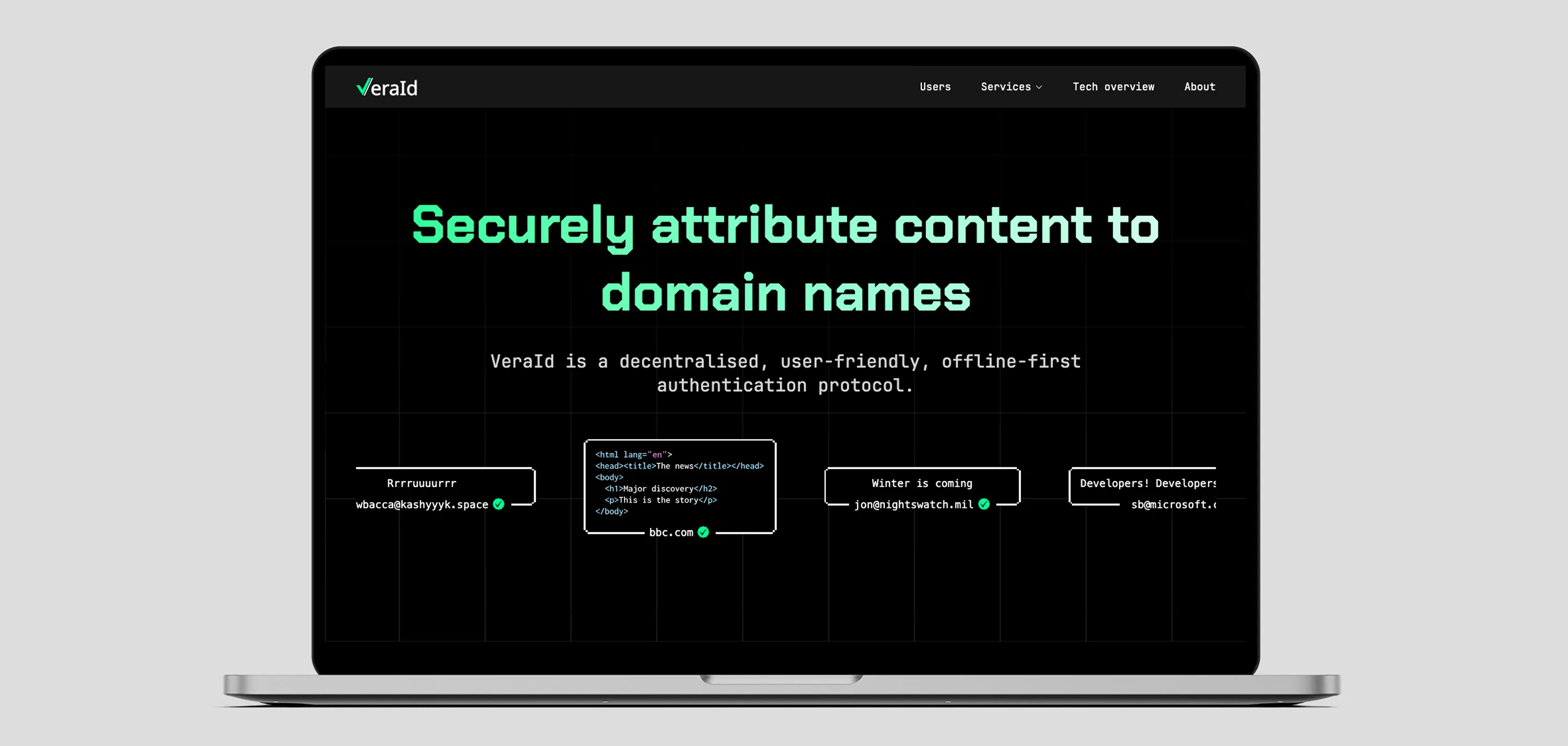 Veraid Website Redesign Hero Image