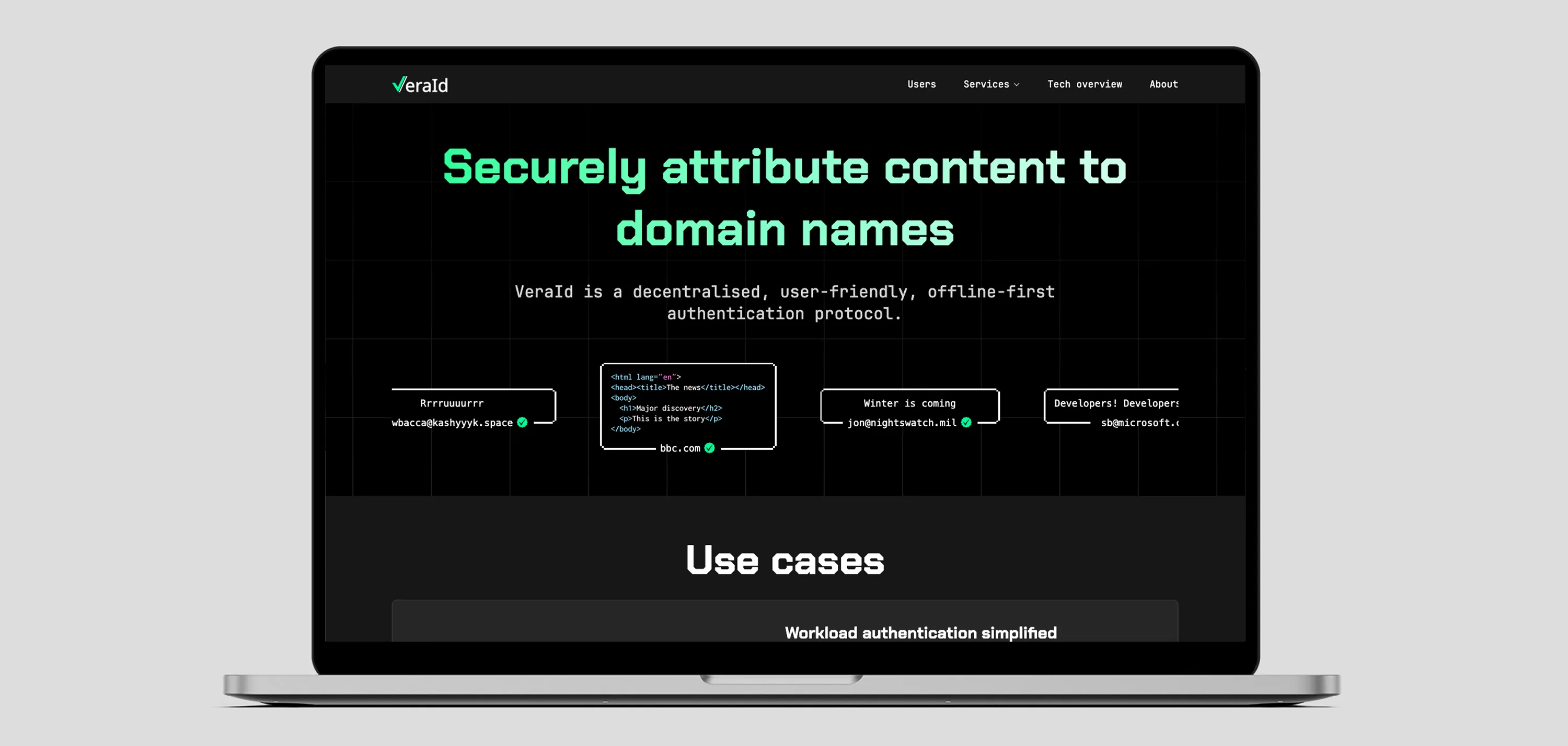 Veraid Website Redesign Hero Image