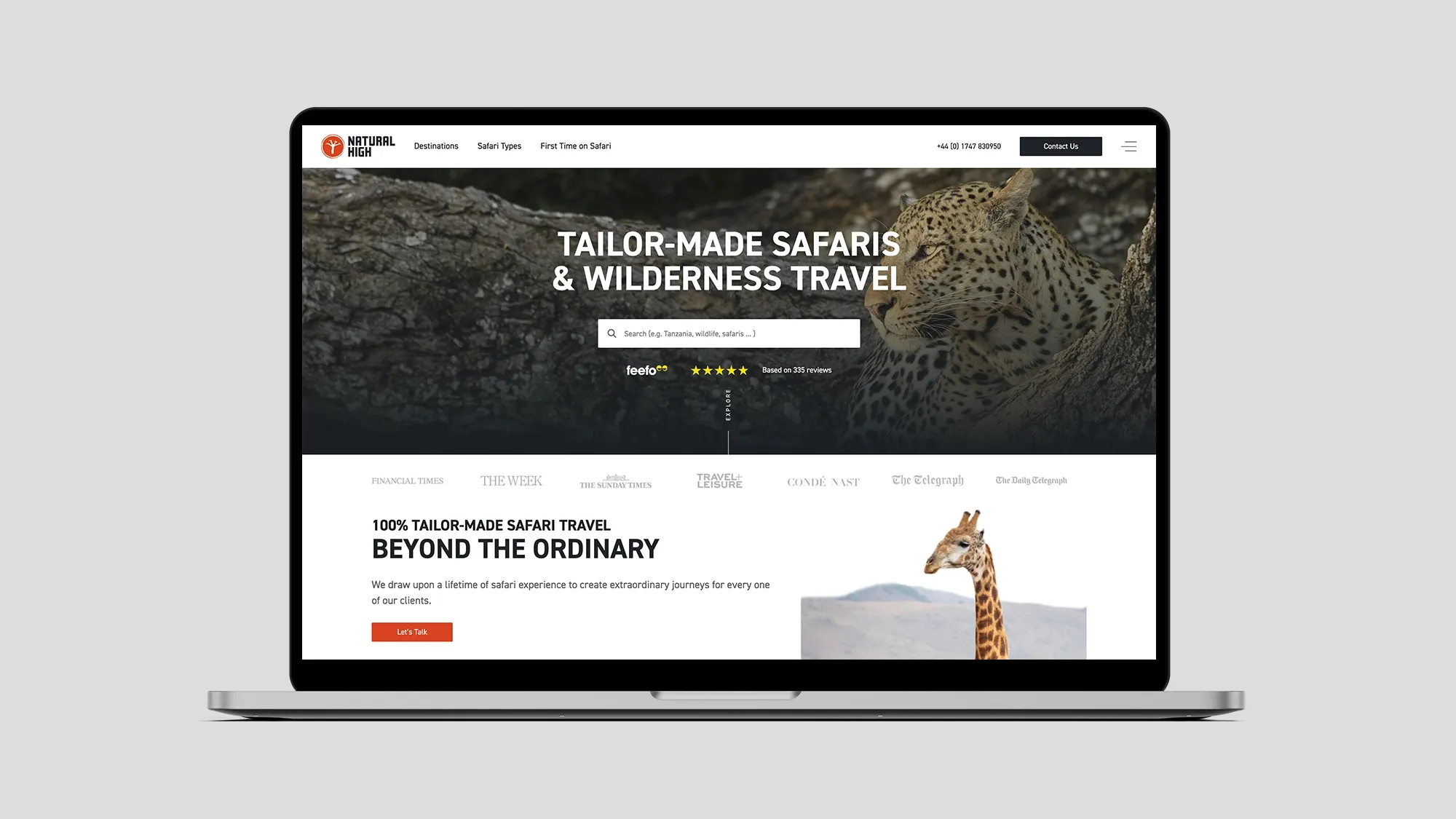 Natural High Safaris Homepage