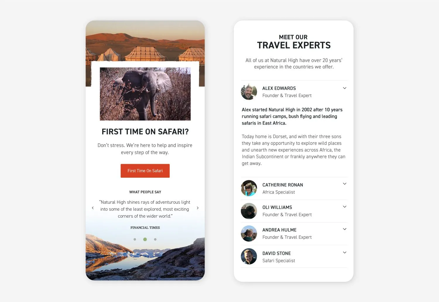 Natural High Safaris Mobile