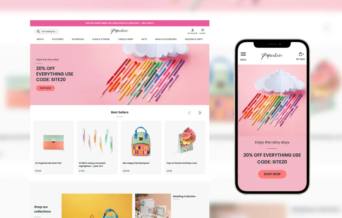 Paperchase - UX and checkout flow optimisation