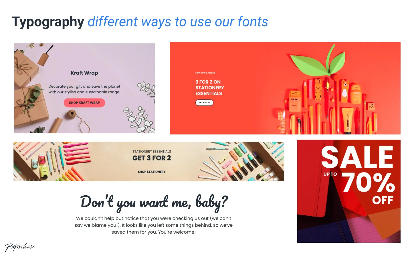 Typography 3 process